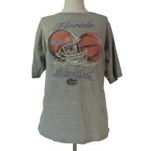 VF Imagewear Shirt Mens XXL Gray Florida Gators National Champions Football NCAA